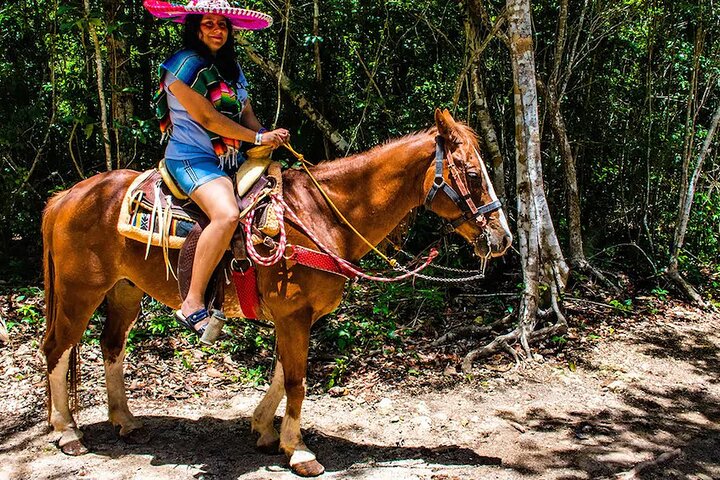 Half Day Horseback Riding Adventure with Cenotes in the Jungle