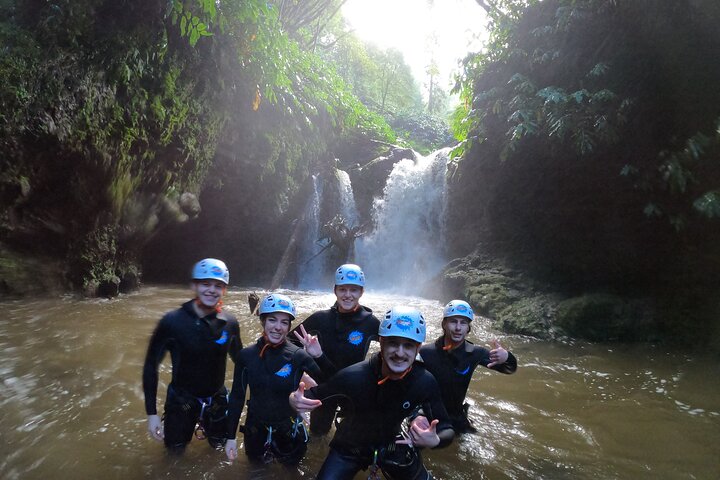 Canyoning experience in Ribeira dos Caldeiroes