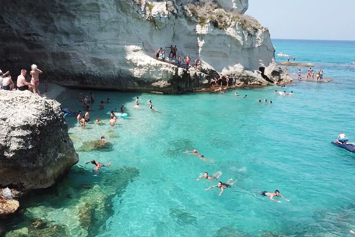 Tropea to Capo Vaticano, the Best Boat Tour. Max 8-12 Passengers
