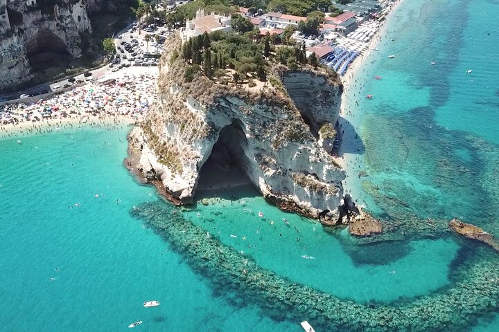 Tropea to Capo Vaticano, the Best Boat Tour. Max 8-12 Passengers