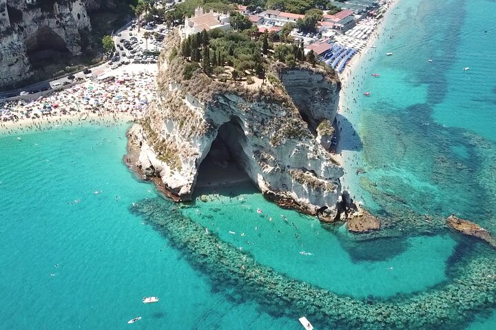 Tropea & Capo Vaticano Boat Tour with Snorkeling. Up to 12 Guests
