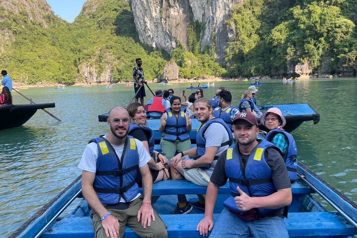 Halong Bay Full-Day Cruise with Lunch Meal, Cave ,Island & Beach