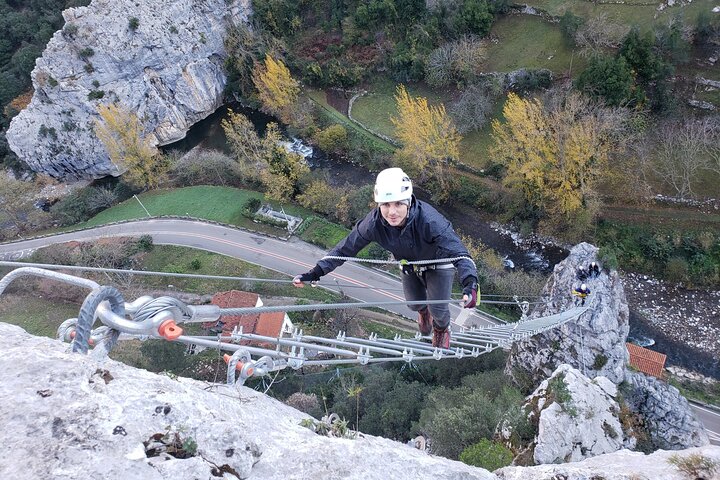 Via ferrata Stairway to heaven in La Hermida