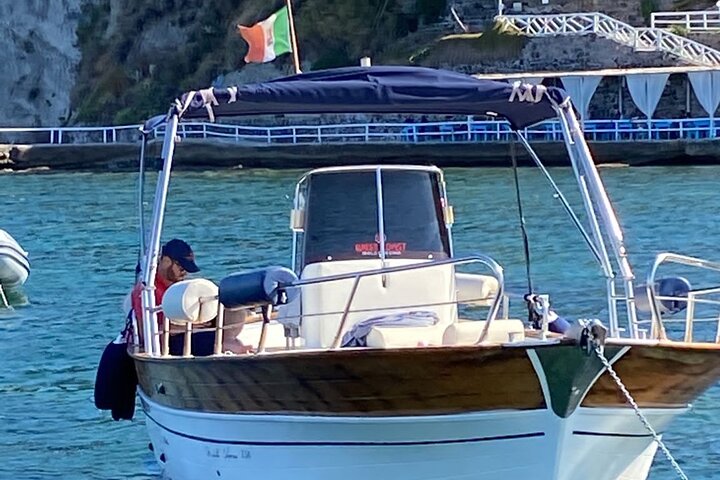 Ischia island private excursion on Gozzo Fratelli Aprea 7,5m