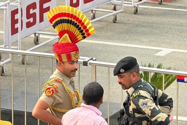Amritsar Wagah Border Flag Ceremony.