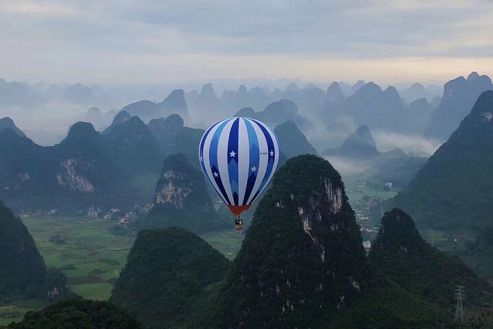 Yangshuo Hot Air Ballooning Sunrise/Sunset Experience Ticket