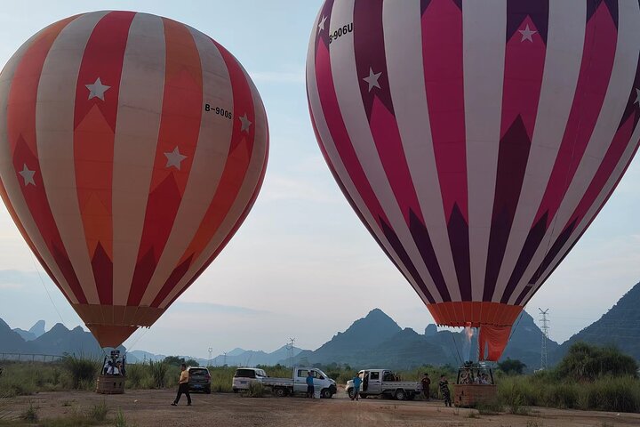 Yangshuo Hot Air Ballooning Sunrise/Sunset Experience Ticket