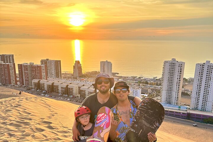 Sandboard activity in Iquique with transfer
