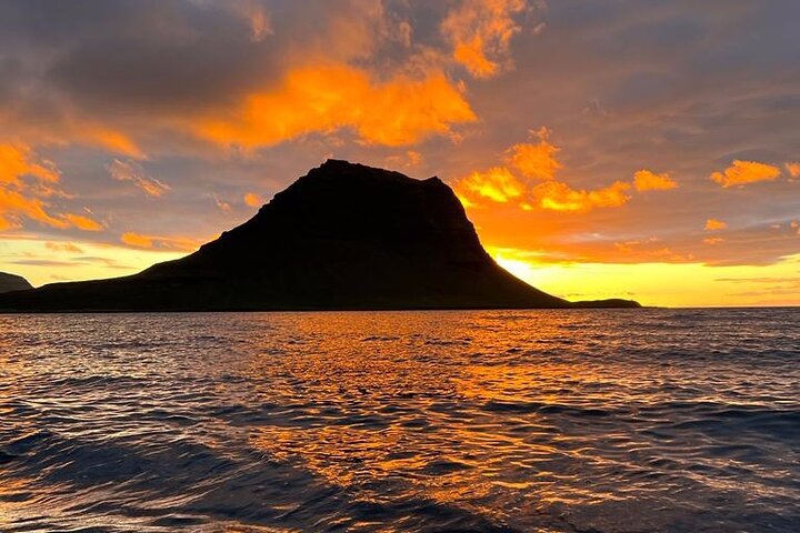 Midnight Sun Kayaking Adventure by Mt. Kirkjufell