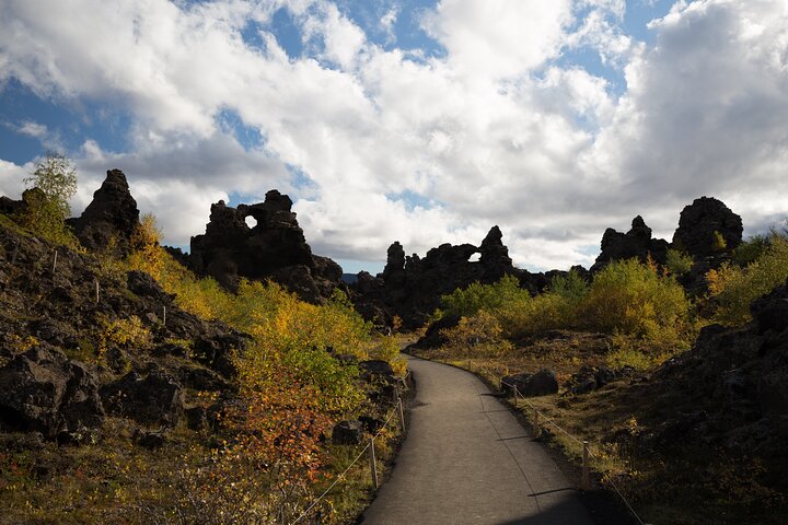 Lake Myvatn, Hot-Springs & Godafoss Waterfall Tour from Akureyri