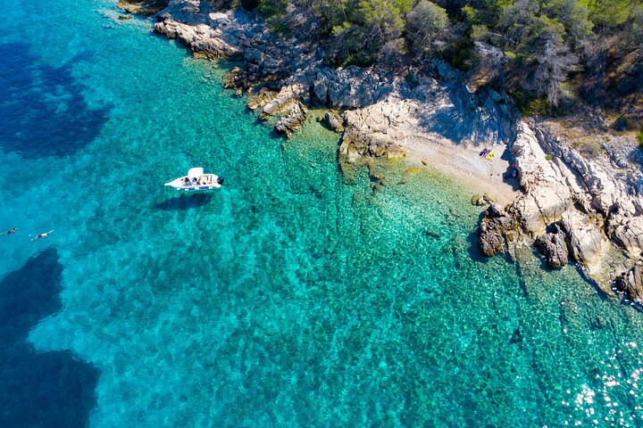 Private Boat Trip Swim and Chill in Crystal Blue Šibenik half day