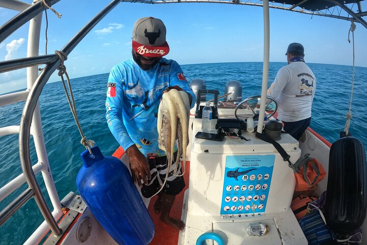 Full Day Tour with Fishing and Snorkeling from Holbox