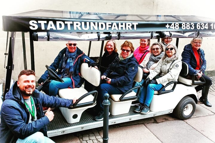 Gdansk: 2H City Sightseeing Tour LIVE GUIDED by Buggy/Golf cart