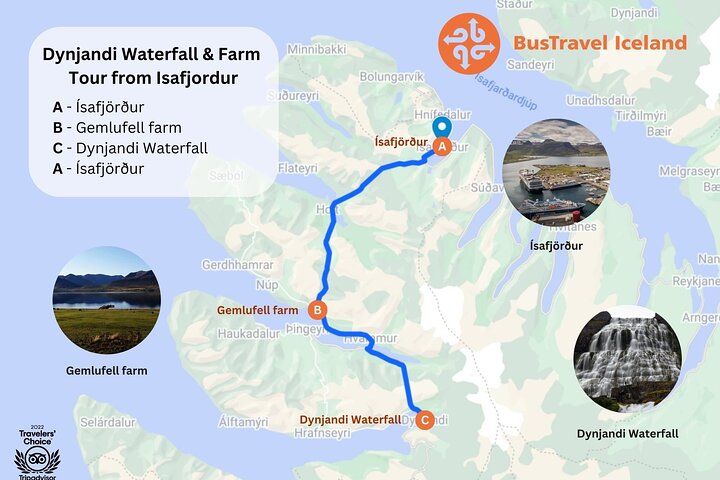 Dynjandi Waterfall & Westfjords Farm Tour from Ísafjörður
