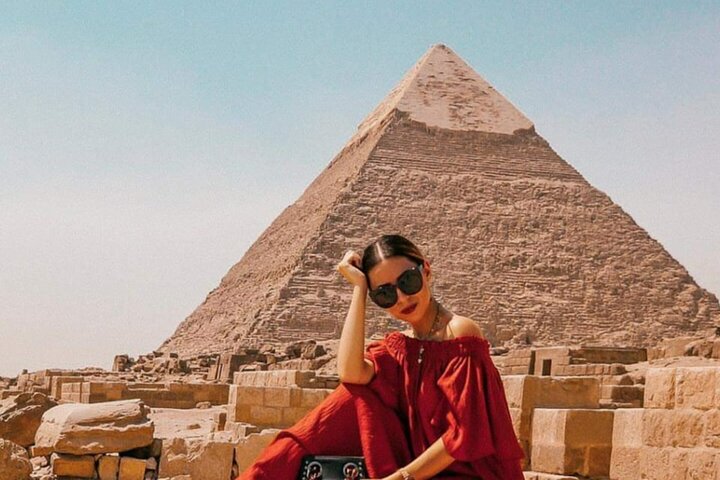 From El Sokhna Port: Pyramids, Sakkara & Camel Ride Private Tour