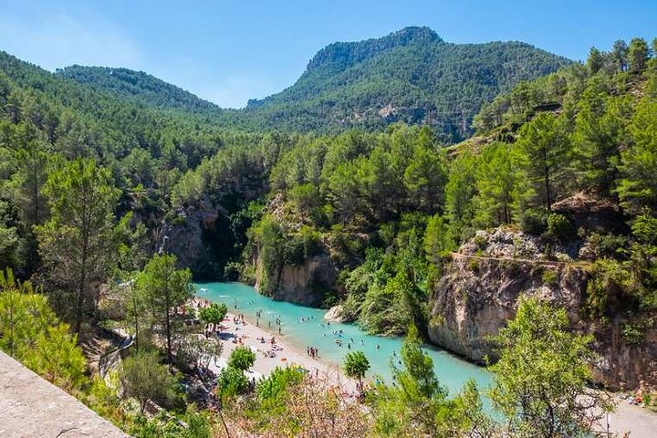 From Valencia: Montanejos Thermal Pools + Hiking, Rafting, Kayak