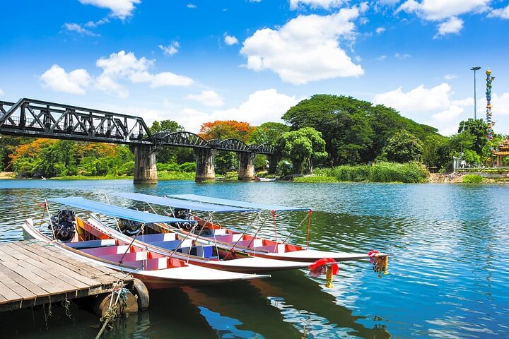 Erawan Waterfall & Train Tour from Kanchanaburi – Full Day