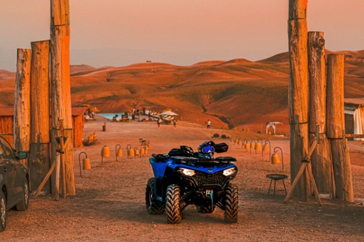 Agafay Desert Delights: Quad Biking, Camel Riding, Dinner Show