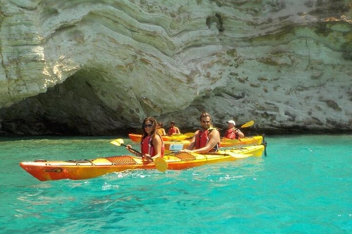 Kayak Trip to Hidden blue Cave, with lunch & fruits.
