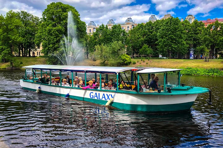 Riga Sightseeing Tour by Canal Boat with Audioguide
