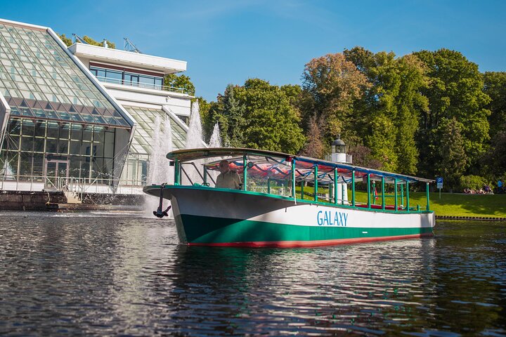 Riga Sightseeing Tour by Canal Boat with Audioguide