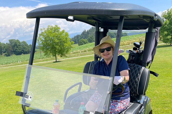 Private round of golf and golf swing Stegersbach