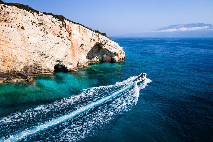 Shipwreck and Blue Caves - Private Speedboat Tour (up to 6 pax)