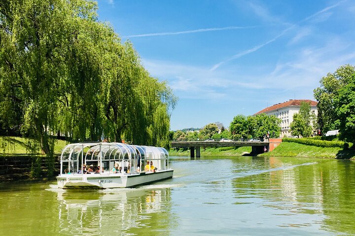 Ljubljana boat cruise and walking tour
