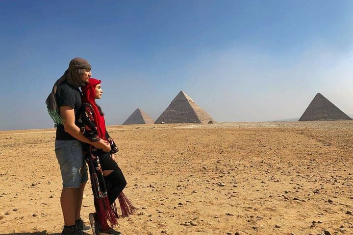 From El Sokhna Port: Pyramids, Sakkara & Camel Ride Private Tour