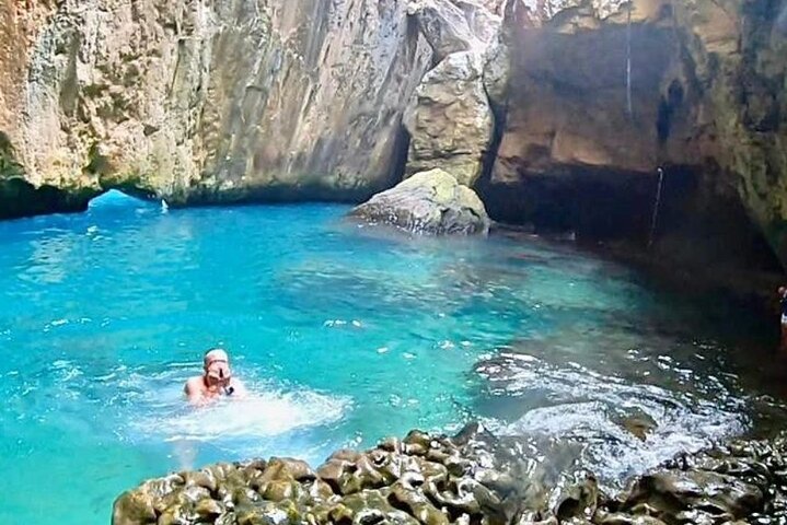 Kayak excursion to Cala de Moraig, Fish Cave and Testos