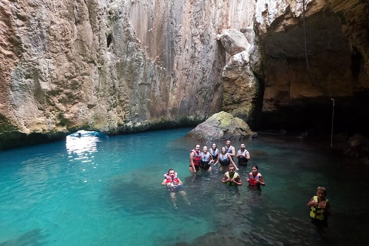 Kayak excursion to Cala de Moraig, Fish Cave and Testos