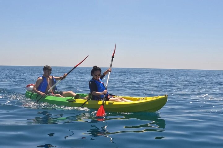 Kayak excursion to Cala de Moraig, Fish Cave and Testos