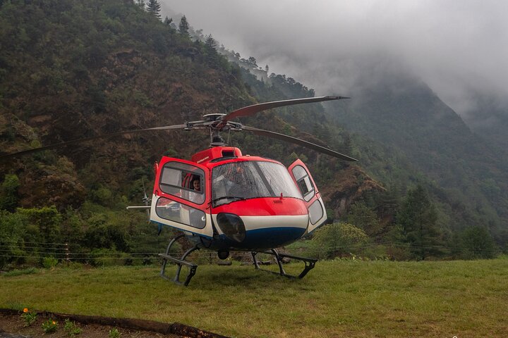 Lukla to Kathmandu Helicopter Return Journey