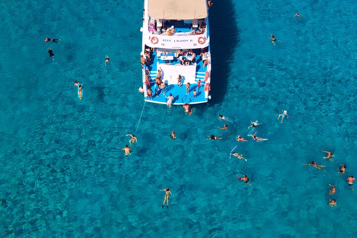 BLUE LAGOON BOAT TRIP | Waterslide | Music | Wine |
