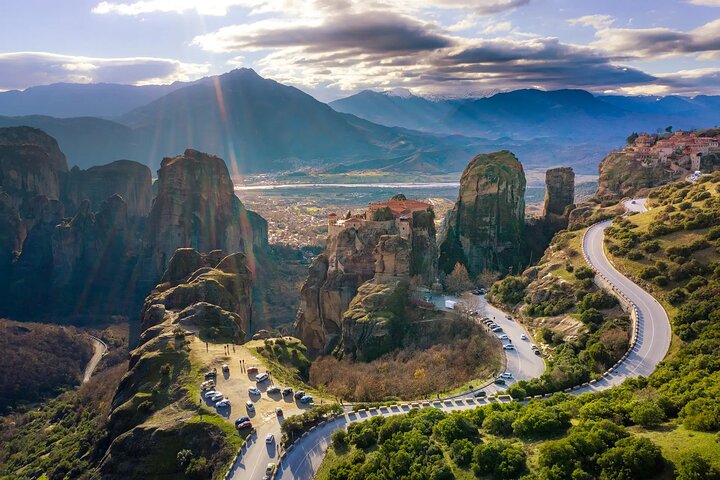 Meteora Sunset with Monastery & Hermit Caves Tour in Small Group