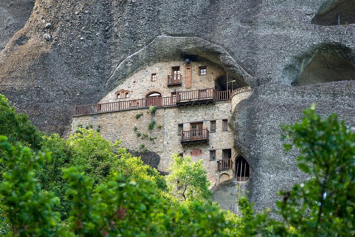 Meteora Sunset with Monastery & Hermit Caves Tour in Small Group