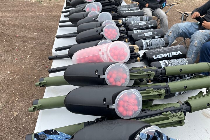 Bachelor party/play Paintball/quad mountain pink
