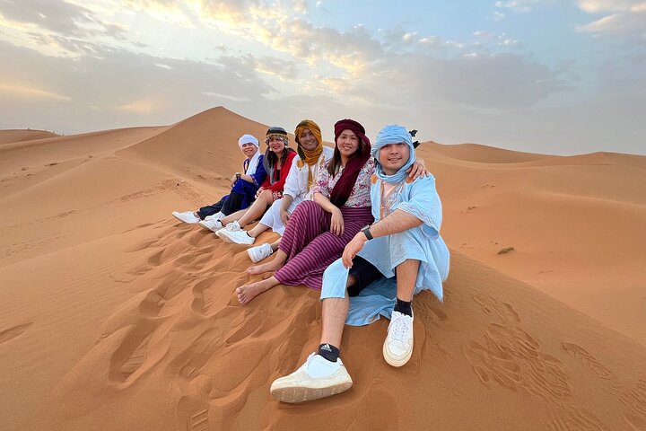 Merzouga Luxury AC/ Heating Camp: Camel Ride, Dinner & breakfast