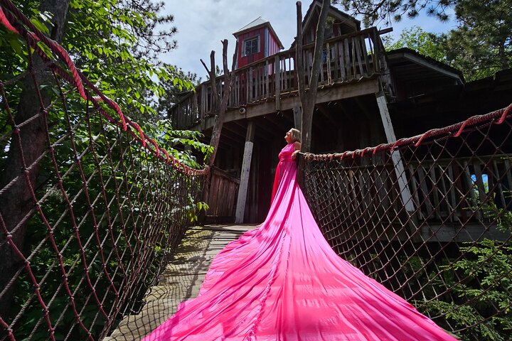 Flying Dress Photo Shoot in Madison WI