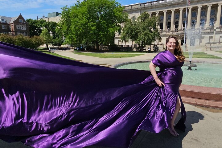 Flying Dress Photo Shoot in Madison WI