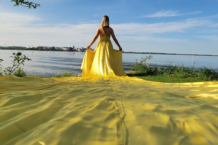 Flying Dress Photo Shoot in Madison WI