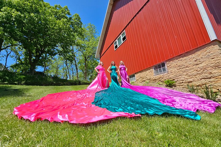 Flying Dress Photo Shoot in Madison WI