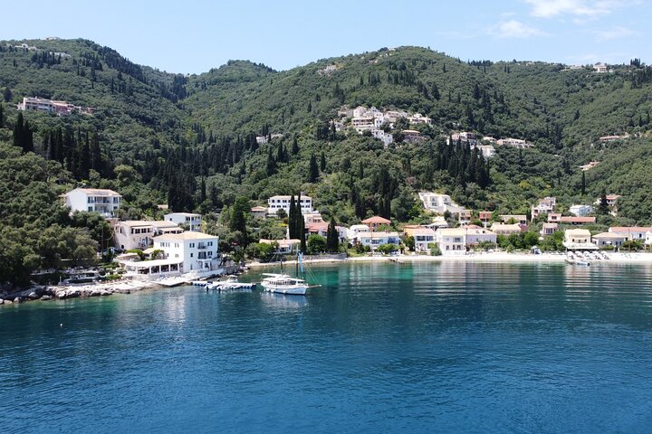 Full Day Cruise from Corfu in Classic Wooden Vessel, Swim & BBQ