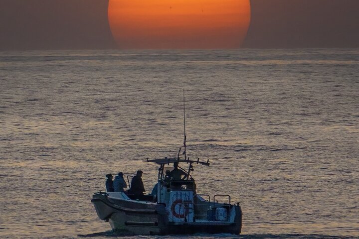 2 bays, mornings and afternoons, and sunset with cava
