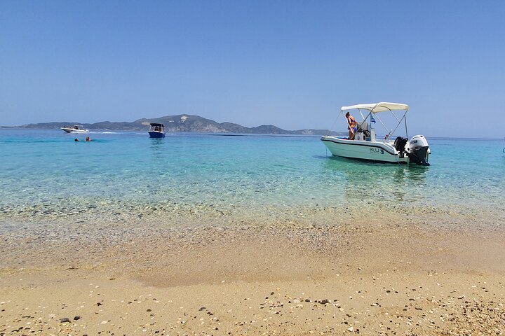 Full-Day Private Boat Rental in Tsilivi – No License Needed