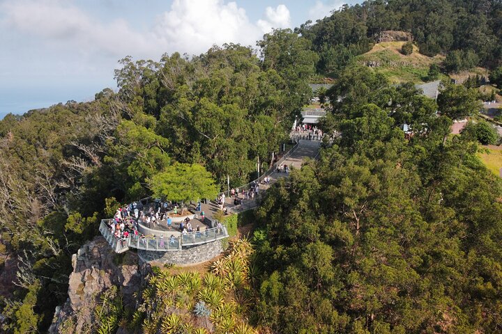 Porto Moniz, Seixal, Fanal Forest, Cliff Skywalk in Open Roof 4X4