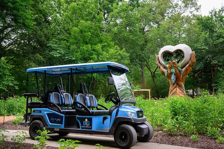 Shared Golf Cart Tour of Bentonville, Arkansas