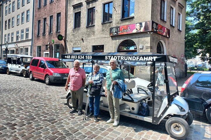 Gdansk: 2H City Sightseeing Tour LIVE GUIDED by Buggy/Golf cart