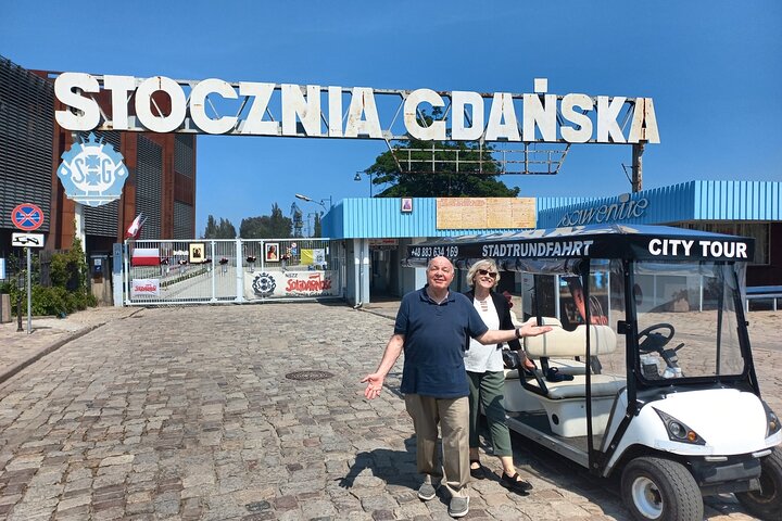 Gdansk: 2H City Sightseeing Tour LIVE GUIDED by Buggy/Golf cart