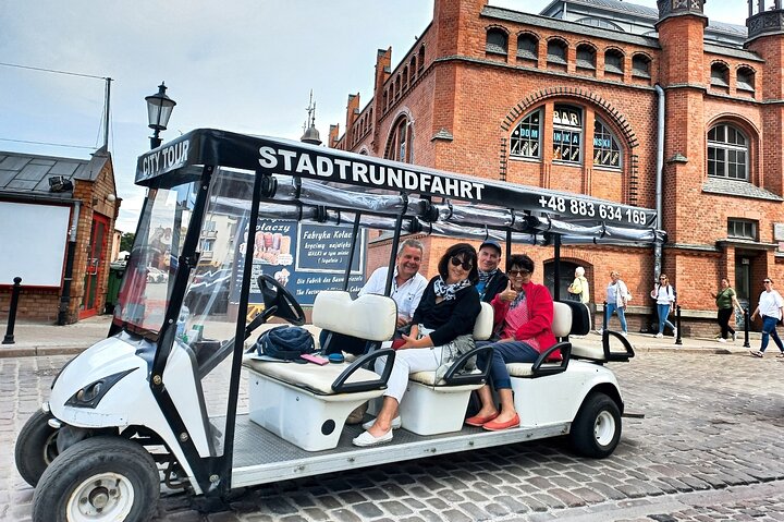 Gdansk: 2H City Sightseeing Tour LIVE GUIDED by Buggy/Golf cart